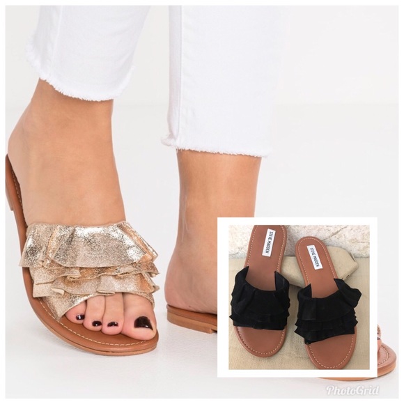 steve madden ruffle sandals